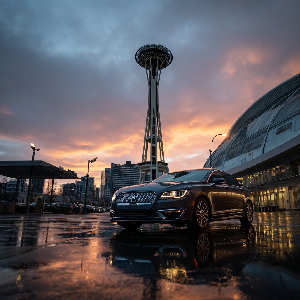 Car service to seatac airport car sunset