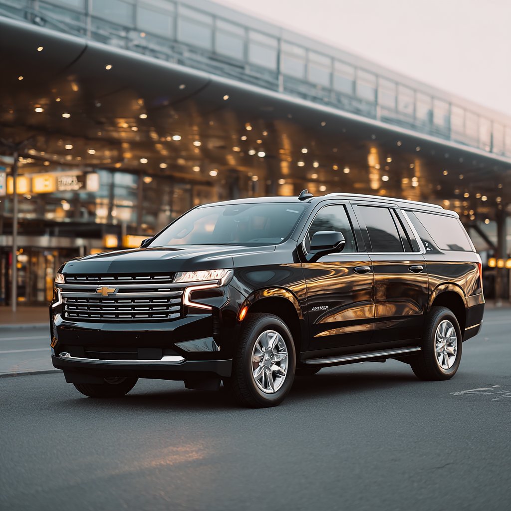 Seatac airport car service pickup where your driver actually meets you black suv