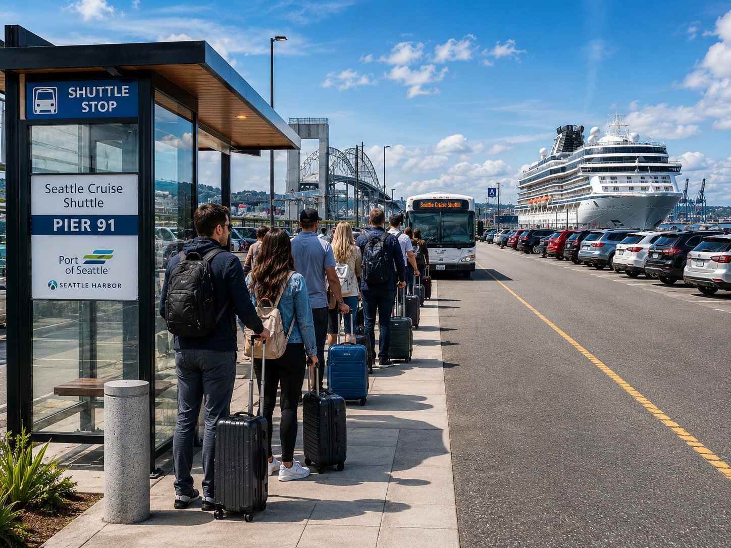Seattle cruise port parking at Pier 66 and Pier 91 — rates and private car comparison