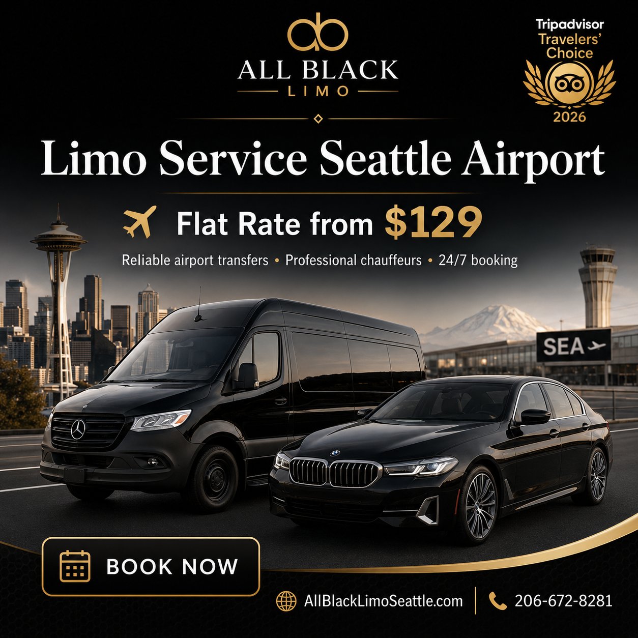 Limo service seattle airport flat rate from 139 limo advertisement