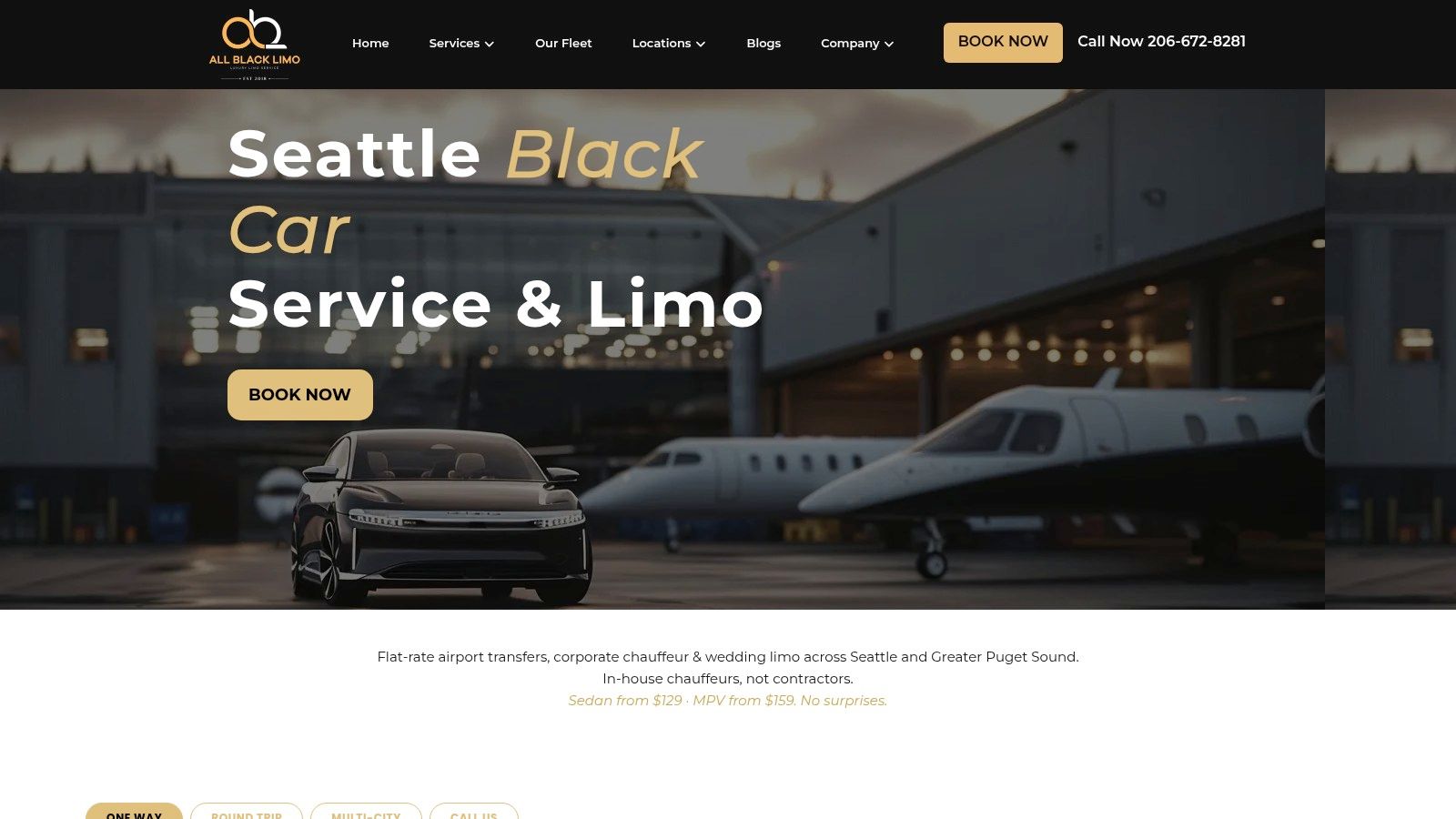 Screenshot from https://allblacklimoseattle.com