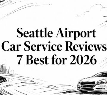 Seattle airport car service reviews travel illustration 360x320
