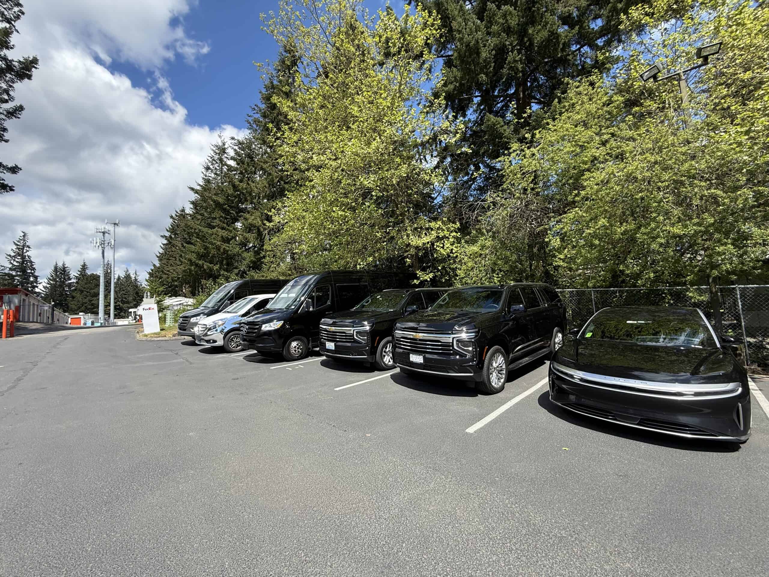 All Black Limo fleet vehicle for weddings, events, and hourly chauffeur service in Gig Harbor