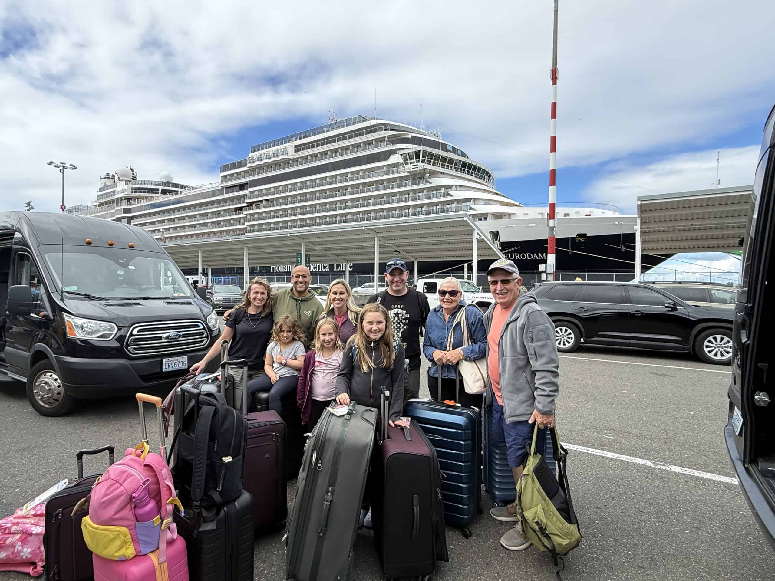 All Black Limo private cruise transfer in Seattle